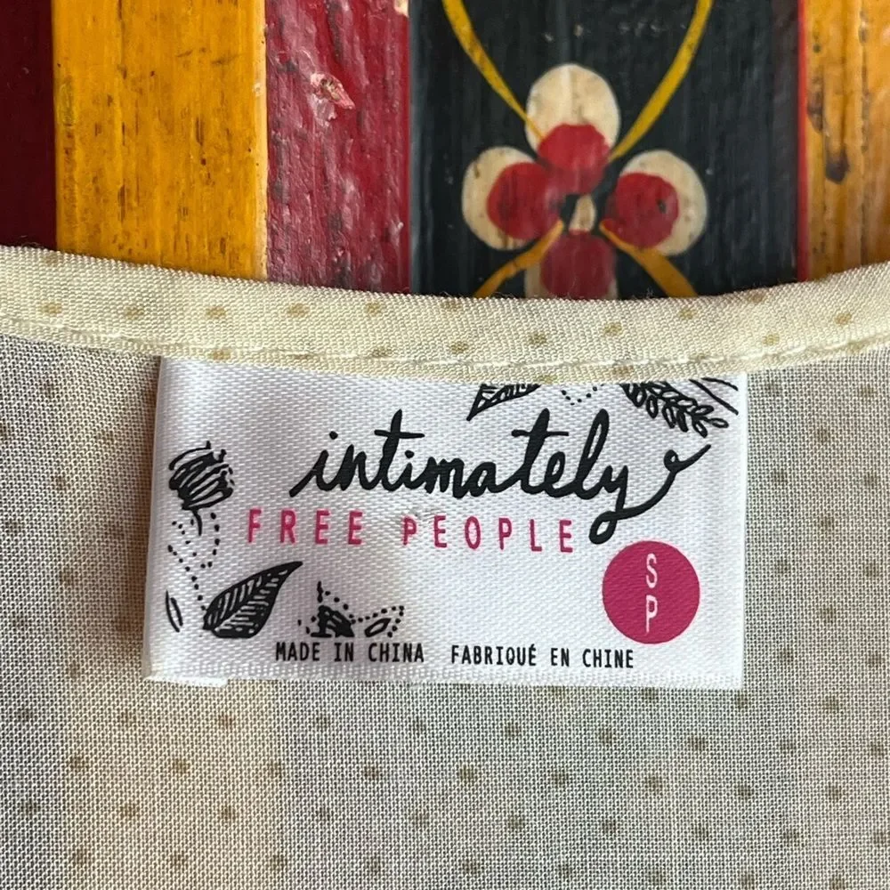 Intimately Free People Voile and lace trapeze slip, dress, nighty.  Size…‎